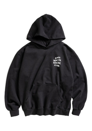 Anti Social Social Club logo-print hoodie - Black