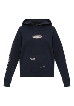 Zadig&Voltaire logo detail hoodie - Blue