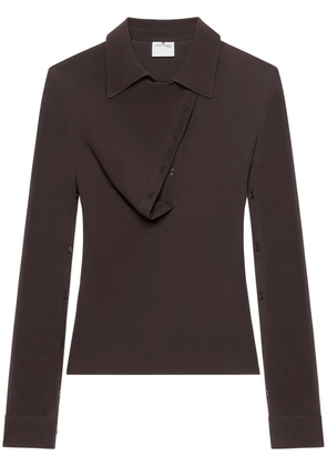 Courrèges Oblique polo shirt - Brown