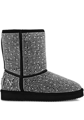 Philipp Plein embellished flat ankle boots - Black