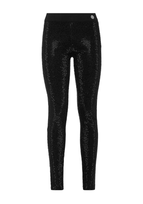 Philipp Plein Mix Strass leggings - Black