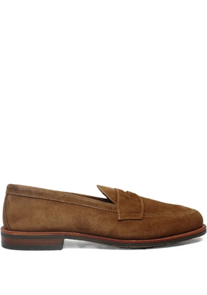 Alden suede penny loafers - Brown