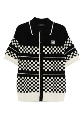 AMIRI Checkered mesh shirt - Black