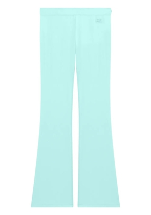 Courrèges low-rise flared trousers - Blue