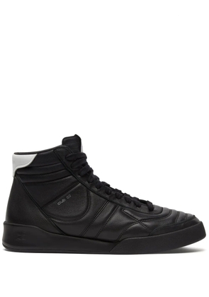 Courrèges Mid Club 02 leather sneakers - Black