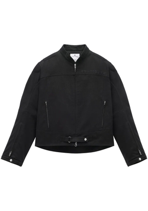 Courrèges Racer padded cotton jacket - Black