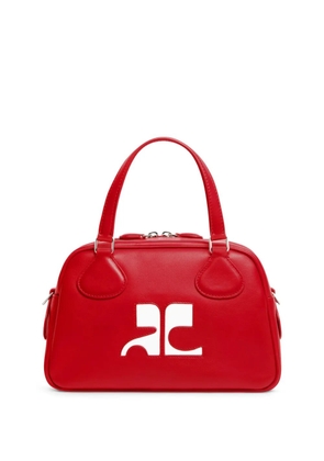 Courrèges Reedition leather bowling bag - Red