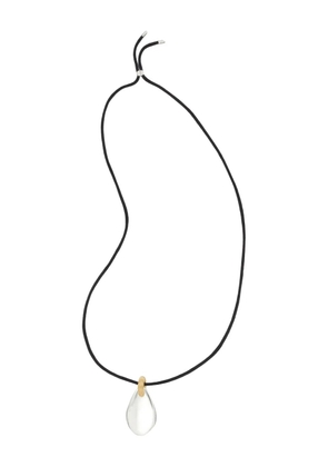 Tory Burch teardrop pendant necklace - Black