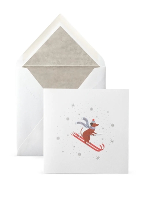 Smythson dog-motif christmas card set (pack of ten) - White