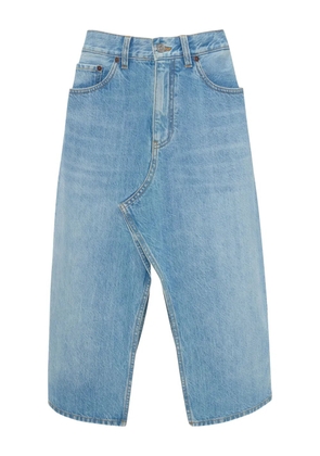 Victoria Beckham Kick denim skirt - Blue