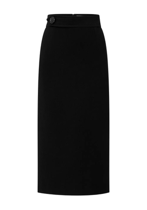 JANE West button-fastening midi skirt - Black