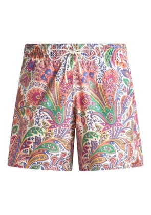 ETRO paisley-print swim shorts - White