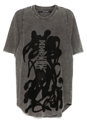 Julius JD abstract graffiti tee - Grey