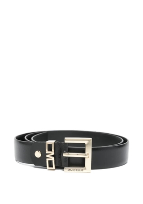 Marc Ellis logo leather belt - Black