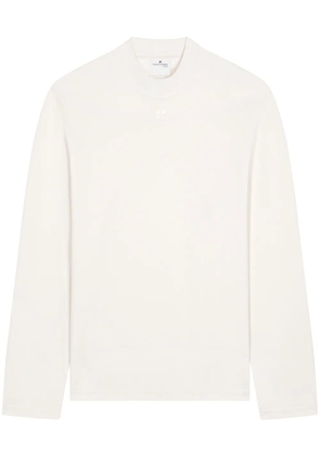 Courrèges Volcano logo-appliqué T-shirt - Neutrals