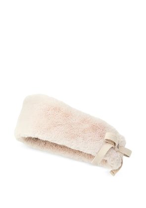 Maison Michel Zaza bow-detailed hat - Neutrals