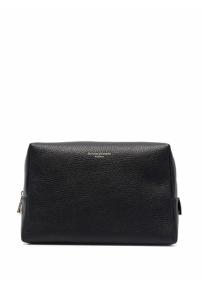 Aspinal Of London London pebbled makeup bag - Black