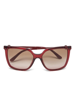 Tory Burch square-frame logo-detail sunglasses - Red