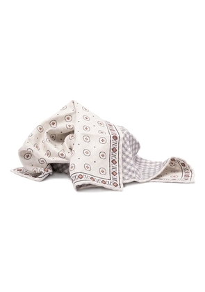 Brunello Cucinelli printed silk scarf - Neutrals