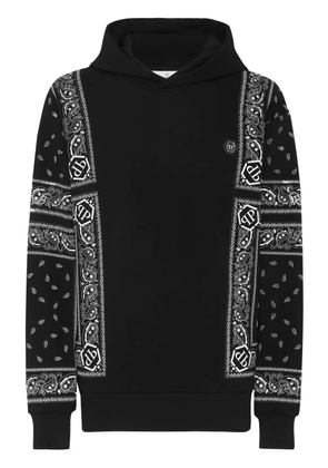 Philipp Plein paisley-print hoodie - Black