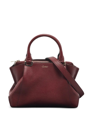 Cartier C leather mini tote bag - Red