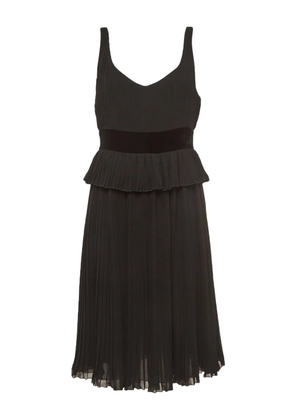 Emporio Armani Pre-Owned pleated midi dress - Black