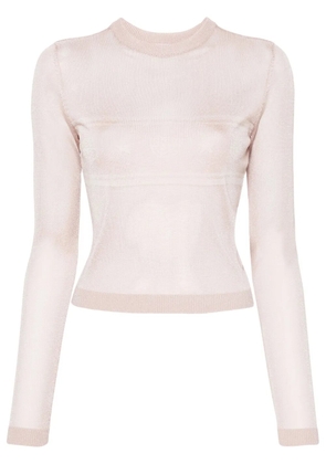 Chiara Ferragni Maxi Logomania fine-knit jumper - Pink