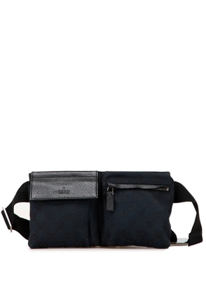 Gucci Pre-Owned 2000-2015 GG Canvas Double Pocket belt bag - Blue