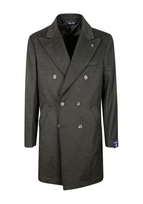 Borbonici double-breasted coat - Green
