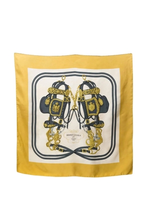 Hermès Pre-Owned x Hugo Grygkar 1950s Brides de Gala scarf - Yellow