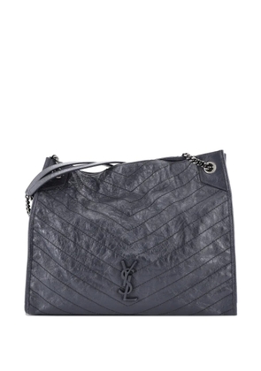 Saint Laurent Pre-Owned Niki Shopping Tote Matelasse Chevron Leather Large shoulder bag - Grey