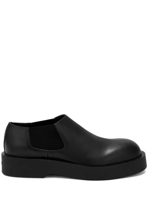 Jil Sander round-toe leather loafers - Black