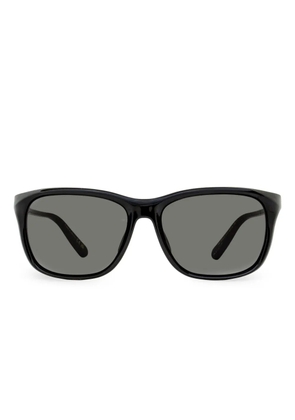Moncler Eyewear rectangular emblem sunglasses - Black