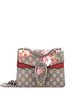 Gucci Pre-Owned Dionysus Bag Blooms Print GG Coated Canvas Mini shoulder bag - Brown