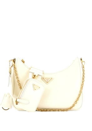 Prada Pre-Owned Re-Edition 2005 Shoulder Bag Saffiano Leather Small crossbody bag - White