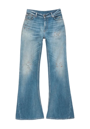 Acne Studios flared patch trousers - Blue