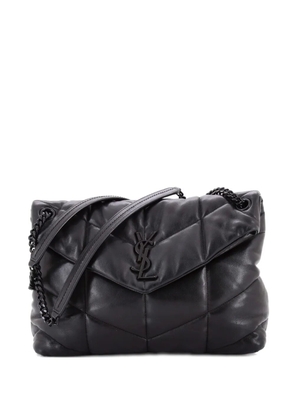 Saint Laurent Pre-Owned Loulou Puffer Quilted Leather Medium shoulder bag - Black