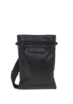 Bottega Veneta Pre-Owned 2010s perforated leather shoulder bag - Black