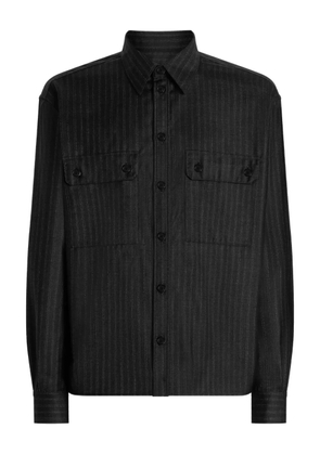 Dolce & Gabbana striped pocket shirt - Black
