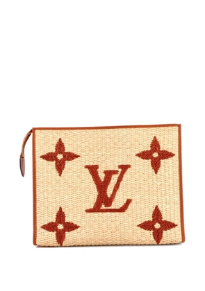 Louis Vuitton Pre-Owned Toiletry Monogram Giant Raffia 26 pouch - Neutrals