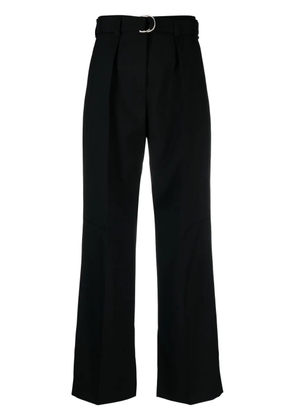Jil Sander belted-waist wide-leg trousers - Black