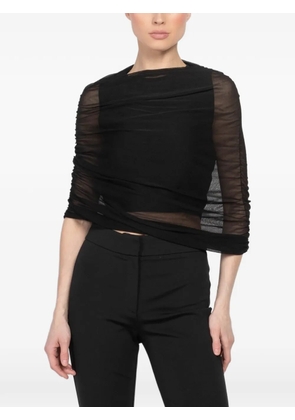 Brandon Maxwell ruched blouse - Black
