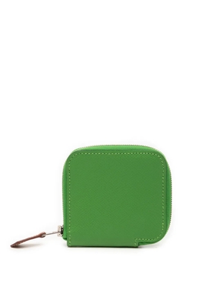 Hermès Pre-Owned 2023 Epsom Azap Silk In Change Purse coin pouch - Green