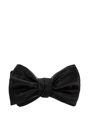 Alexander McQueen skull-pattern bow tie - Black