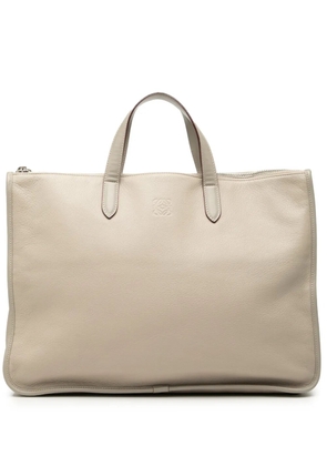 Loewe Pre-Owned 2012 Leather Anagram Toledo Briefcase business bag - Grey