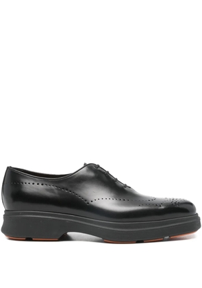Santoni brogue shoes - Black