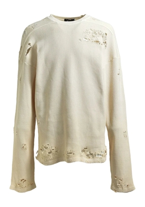 BREATH fade distressed T-shirt - Neutrals