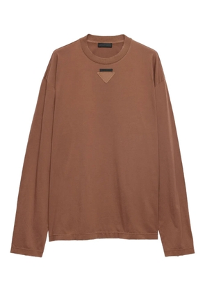 Prada cotton T-shirt - Brown