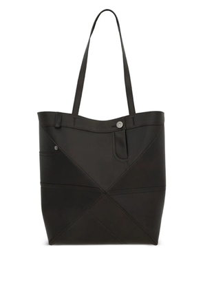 LOEWE medium Puzzle Fold Pantalon leather tote bag - Brown