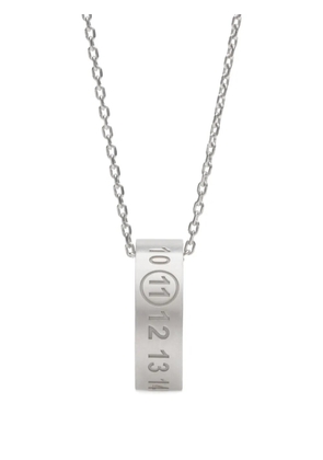 Maison Margiela number reference pendant necklace - Silver